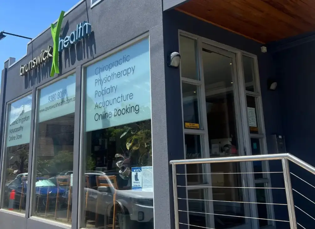Exterior of Brunswick podiatry clinic with accessible entrance