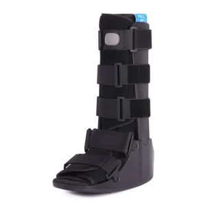 Tall moon boot walker for foot and ankle injury recovery in podiatry care